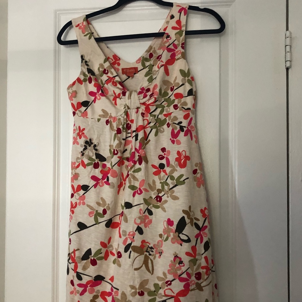 Tommy Bahama cream and red floral sundress